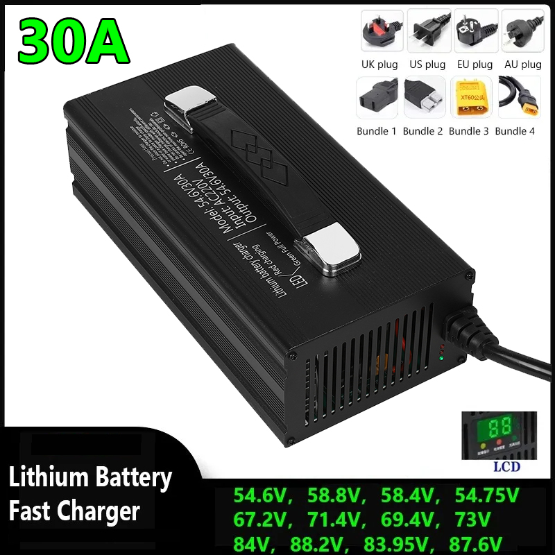 Pengisi Daya Cepat Lithium Li- - 84V 20A Smart Charger ulasan dan harga