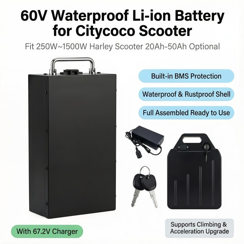 Baterai Lithium 60V Penggantia - 60V 50Ah Electric Scooter Battery ulasan dan harga