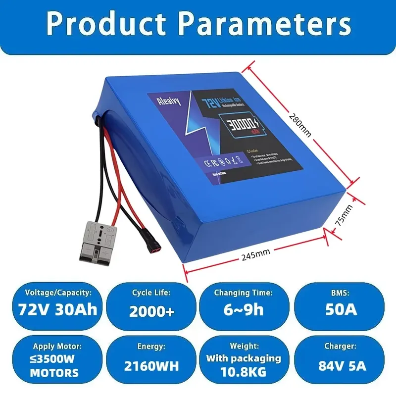 Paket Baterai Lithium 72V 84V  - 72V 40Ah Lifepo4 Battery Pack ulasan dan harga
