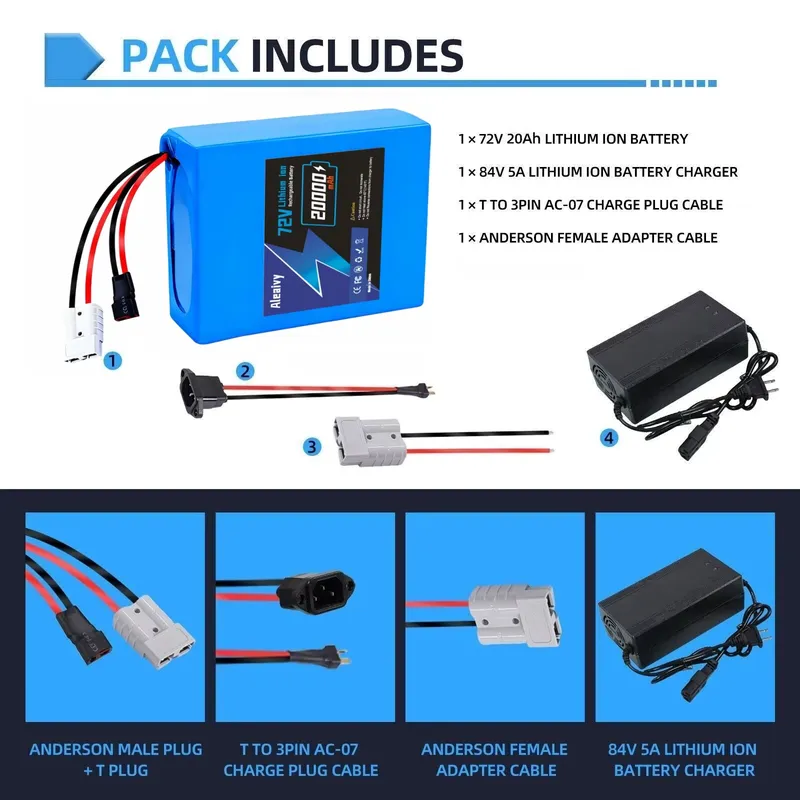 Paket Baterai Lithium 72V 84V  - 72V 40Ah Lifepo4 Battery Pack ulasan dan harga