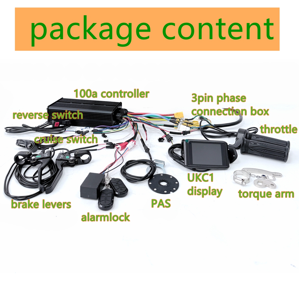 Kit Konversi Sepeda Listrik Fa - 72V 100A Sabvoton Controller ulasan dan harga