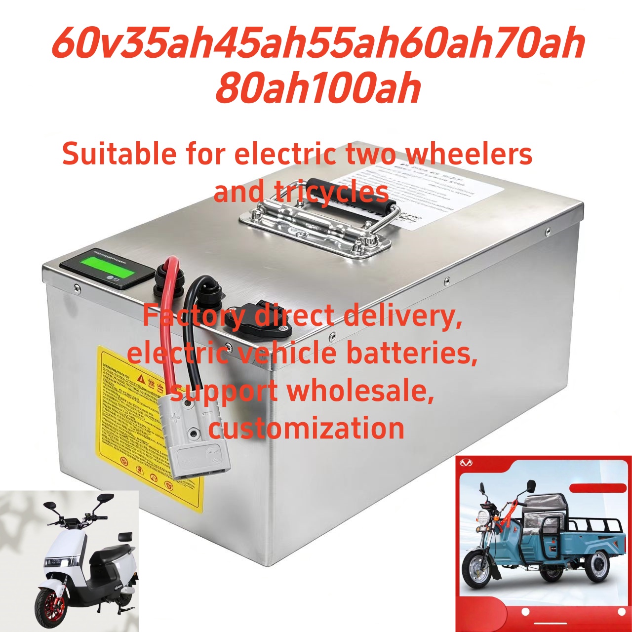 Paket Baterai LiFePO4 60V35Ah  - 60V 50Ah Electric Scooter Battery ulasan dan harga